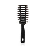 Kuber Industries Hair Brush | Flexible Bristles Brush | Hair Brush with Paddle | Quick Drying Hair Brush | Suitable For All Hair Types | Round Vented Hair Brush | Pack of 5 | C13-X-BLK | Black